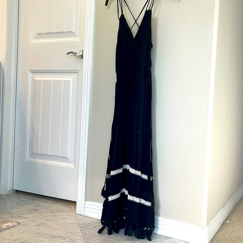 Ella Moss black and white sundress. MIDI size S.